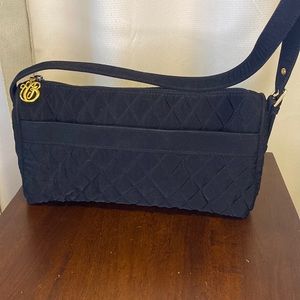 Vera Bradley Black Microfiber Shoulder Evening Bag